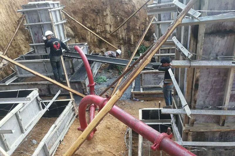 強制攪拌拖泵參與濟青高鐵供電線路施工
